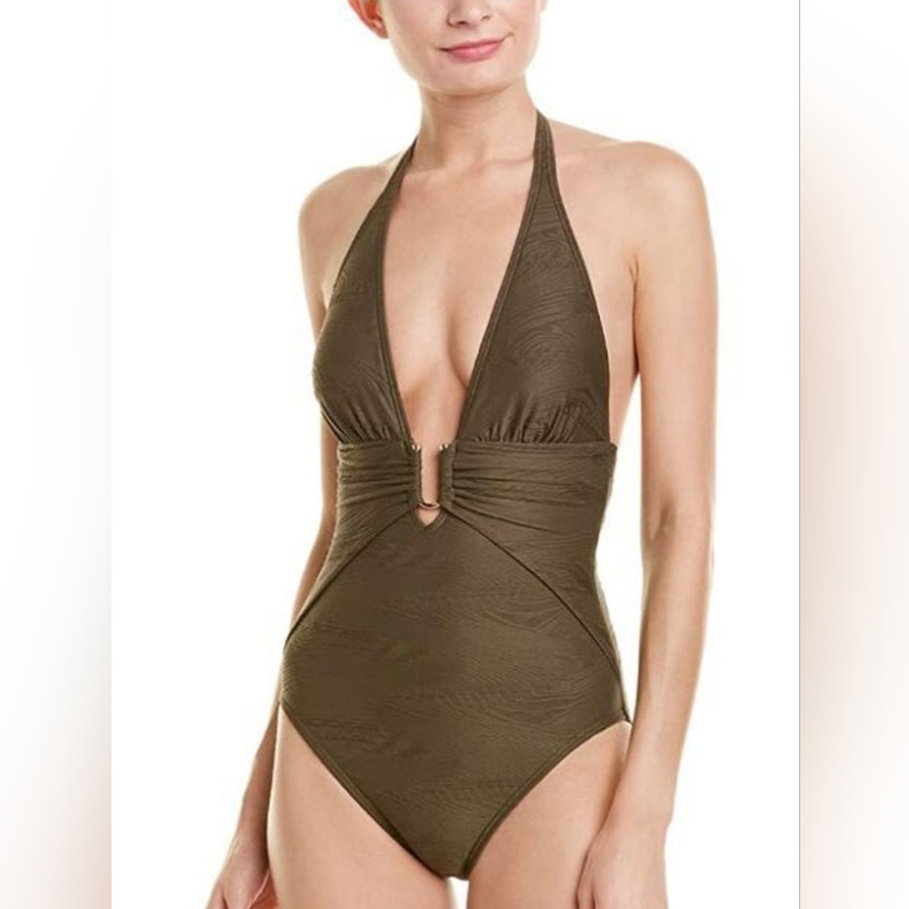 Vince camuto olive green Swimsuit size 12